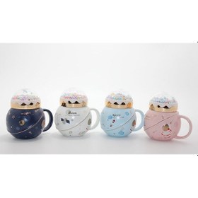 Resim Üstü Renkli Toplu Porselen Kupa Bardak - 9060671650516do 