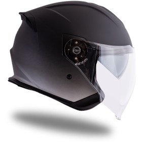 Resim Origine Palio 2.0 DeepSky Mat Siyah-Mat Titanium Güneş Vizörlü Açık Kask 