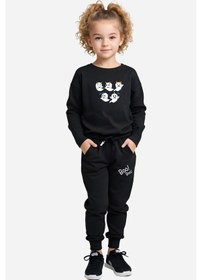 Resim Fyk Kids Kız Çocuk 3'lü Yuvarlak Yaka Sweat Dreams Baski Detayli Alt-üst Pijama Takimi Çok Renkli 
