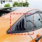 Resim Hyundai Elantra Kebelek Cam Vizörü 2021+ Parlak Siyah Plastik İthal 