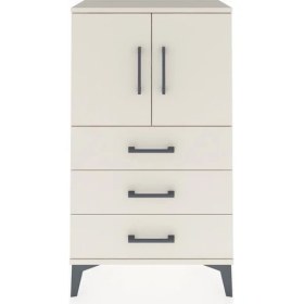 Resim Dienni Arges Komodin 2 Raflı 3 Çekmeceli 2 Kapaklı 60X30X106 Aytaşı-Aytaşı 