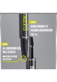 Resim Maybelline New York Brow Insert Çift Uçlu Kaş Kalemi 02 Soft Brown 