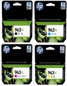 Resim HP 963xl Yüksek Kapasite 4'lü Set Kartuş Multipack 