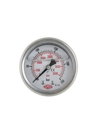 Resim SIMGA 0-600 Bar Çap Ø63 Mm Arkadan Bağlantılı Gliserinli Manometre 