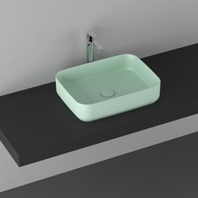 Resim Infinity 50 cm Tezgahüstü Lavabo-Mint 