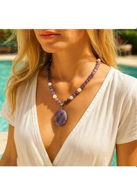 Resim Elit Serisi Ametist Inci Ruhsal Arınma Depresyon Azaltma Ve Iç Hu Çok Renkli 