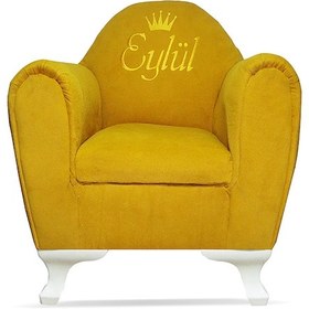 Resim İsimli Kişiye Özel Çocuk Koltuğu 1-6 Yaş - Hardal Sarısı 