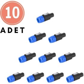Resim Erga Müzik Organizasyon & Prodüksiyon Spekon Erkek Fiş-4 Pin Jak Konnektör Kaliteli-10 ADET 