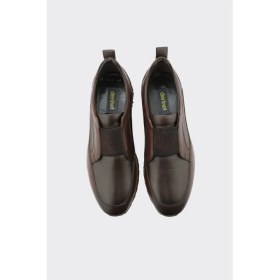 Resim Derinet Hakiki Deri Lastik Bağcıklı Erkek Sneaker 