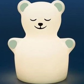 Resim IKEA Ayıcık Model Çocuk Masa Lambası Beyaz, Led'li 13X11X9 cm 