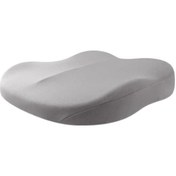 Resim Hafıza Köpük Wedge Oto Koltuk Yastığı - Bel Ve Tırnak Ağrısı Giderici, Araba Ofis Sandalye Uyumlu, Kaymazsız Tabanlı Gri 