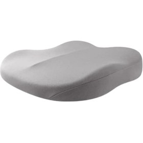 Resim Hafıza Köpük Wedge Oto Koltuk Yastığı - Bel Ve Tırnak Ağrısı Giderici, Araba Ofis Sandalye Uyumlu, Kaymazsız Tabanlı Gri 
