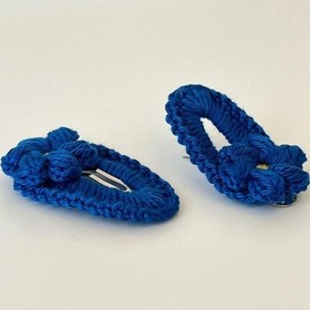 Resim Amigurumi Örgü Çıtçıt Toka Saks Mavi Tek Ebat Çok Renkli 