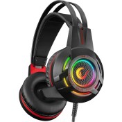Resim Rampage Miracle-X4 Siyah RGB LED 7.1 Surround Sound System Mikrofonlu Oyuncu Kulaklığı 