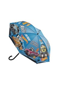 Resim Lisanslı Bardaklı Figürlü Unisex Çocuk Şemsiyesi Hotwheel 
