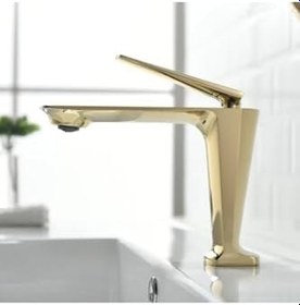Resim Flextail Banyo Lavabo Bataryası Gold Tasarım İthal, 4574745644 