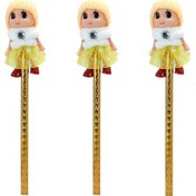 Resim Bereli Bebek Kurşun Kalem, Sarı 