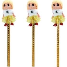 Resim Bereli Bebek Kurşun Kalem, Sarı 