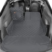 Resim FourForce Araç Bagaj Örtüsü, Evcil Hayvan Köpek Bagaj Koruma Kılıfı - Suv, Sedan, Pickup Panelvan Bagaj Havuzu, Araba Için Su Geçirmez Bagaj Koruyucu Kılıf Örtü Mat- Medium - Gri 