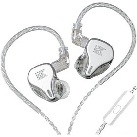Resim Springsun Kz Dq6 Gümüş In-ear Kulaklık, 3 Dinamik Birim, Yüksek Kaliteli Ses, Mikrofonlu, Ergonomik Tasarım DQ6 