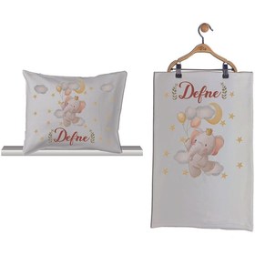 Resim Pia Baby Gl 1913-06 Isme Özel Yastık Battaniye Zıbın Set 
