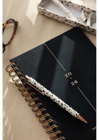 Resim 2026 A5 Spiralli Keten Haftalık Ajanda 12 Aylık - Siyah Siyah 