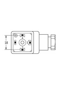 Resim Pnömatik Valf Ventil Ledli Geniş Soket 18mm 220 Ac/dc 