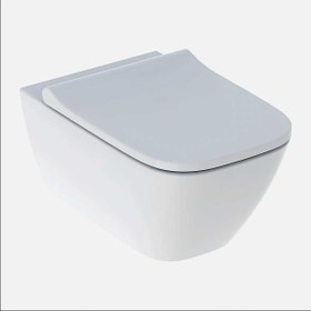 Resim Geberit Smyle Square Rimfree Asma Klozet ve Kapak 