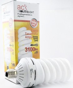 Resim Ack 45w Enerji Tasarruflu Ampul Beyaz Işık E27 