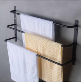 Resim Abronya Havluluk 3 Katlı Metal Banyo Askısı 
