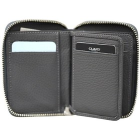 Resim Guard Leather Guard Fermuarlı Antrasit Guti Mat Deri Mini Cüzdan Çok Renkli 