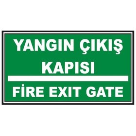 Resim Fosforlu Yangın Çıkış Kapısı- Fire Exit Levhası - Fotolümenli (552043707) 