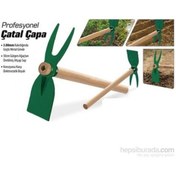 Resim Yaparlar Çelik Bahçe Çapasi 1 Kalite Çelik Sapli Çatal Çapa 