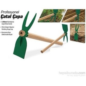 Resim Yaparlar Çelik Bahçe Çapasi 1 Kalite Çelik Sapli Çatal Çapa 