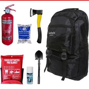 Resim Lacheln Orijinal Fire Safety Kit Tam Kapsamlı Hazır Yangın Tüpü & Battaniyesi Dahil Acil Durum Sırt Çantası 