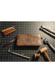 Resim Vintage Leather Hakiki Deri Erkek El Çantası 