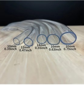 Resim Willowhaven 10mm İç Çap 196.85 İnç Şeffaf Pvc Bahçe Sulama Ve Akvaryum Hortumu 