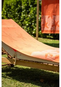 Resim Menderes Home Cotton Collection Bukle Plaj Havlusu Yıldız Orange 