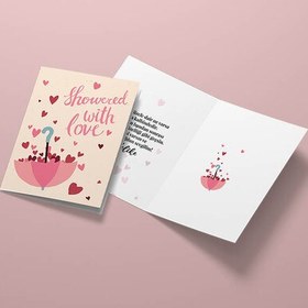 Resim Aşk Yağmuru Romantik Tebrik Kartı 
