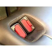 Resim Gadget Gurme Köpek Evcil Hayvan Rahat Taşımak Için Arka Koltuk Toka Tüm Araçlara Uyumlu Tesla Plastik 4 Adet 