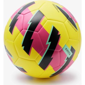Resim Öğretici Futbol Topu - 5 Numara - Sarı / Pembe - Learning Ball 