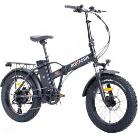 Resim Roxform Sasha Elektrikli Şehir Bisikleti - 250W Motor, 20 Inç Jant, LED Aydınlatma, SİYAH 