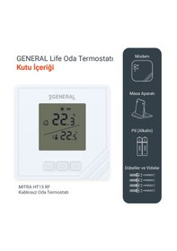Resim Mitra Ht15 Rf Kablosuz Oda Termostatı - Beyaz 
