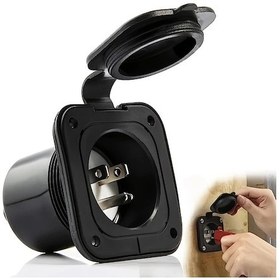 Resim Willowhaven 1 Paket Amerikan Standardı 15a 125v Ac Güç Giriş Fişi, Uzatma Kablosuz, Etl Onaylı, Kamp Karavan Araç Şarj Prizi 