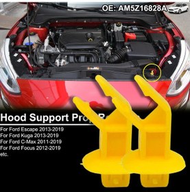 Resim Lasonstiges Ford Escape Kuga C-max İçin 2 Adet Odak Çubuk Kaput Destek Pervane Klip Am5z16828a Araba Yedek Parçaları 2013 2014 2015 2016 2017 2018 