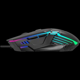 Resim Teknoteg - Rsr - Gamdıas Aura Gs4, Çok Renkli Aydınlatma, USB Kablolu, 6 Tuşlu, Gaming Mouse, 3600DPI, Siyah 