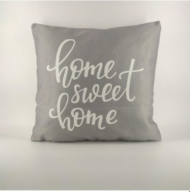 Resim PAREDORA Grey Home Sweet Home Kırlent Kılıfı 