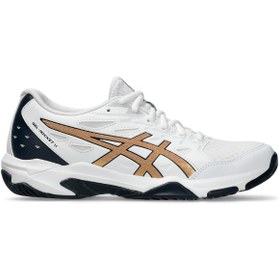 Resim Asics GEL-ROCKET 11 Kadın White/Dark Neptune Voleybol Ayakkabısı 1072A093-104 
