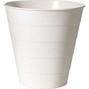 Resim IKEA 10 Lt Çöp Kutusu,beyaz Renk Ikea Ofis Çöp Kutusu Masaaltı Çöp Kovası 28X28 