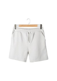 Resim Erkek Beyaz Basic Regular Fit Şort & Bermuda Beyaz 